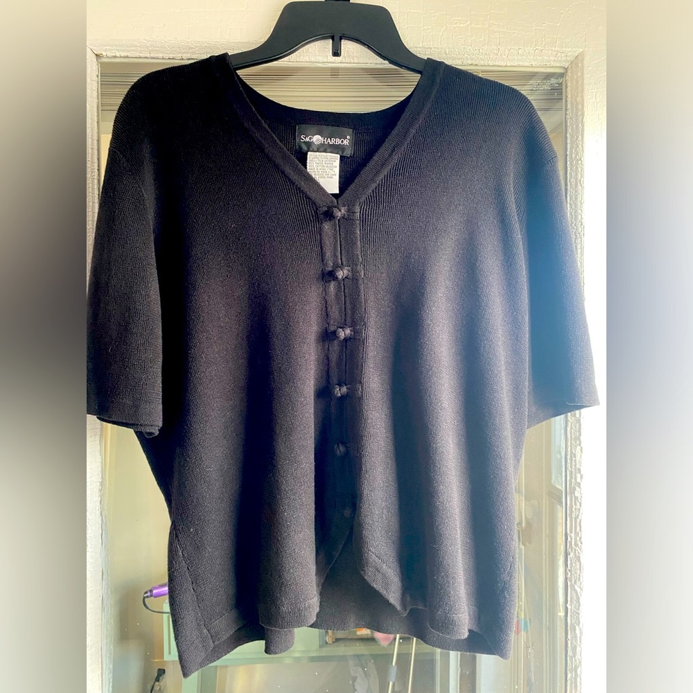 Sag Harbor *vintage 90s* Cropped Front Button Shirt Size XL